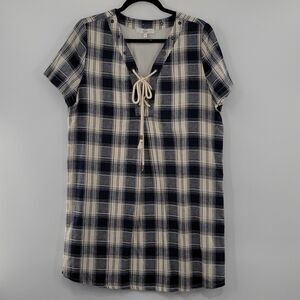 3 For $20 Entro Blue & Cream Plaid Dress size Medium